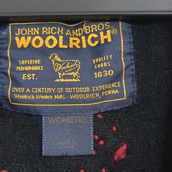WOOLRICH Vintage Women's Large Snowflake Wool Vest - Picture 3 of 3